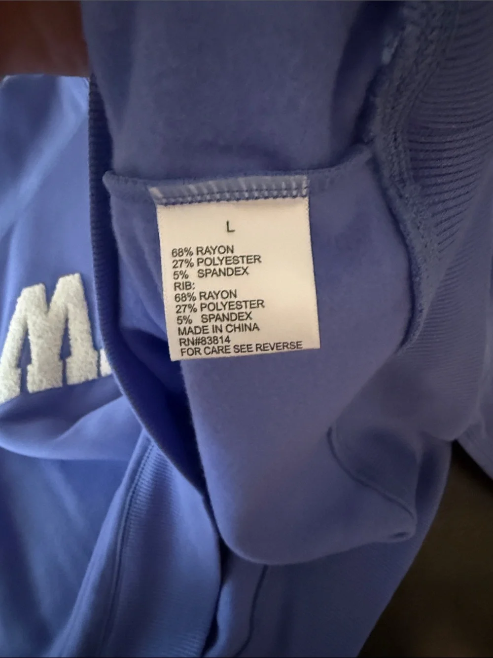 Sunnyside by Sundry Periwinkle Malibu Super Soft Crew Neck Sweatshirt Size Large